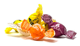 Napoleon Sour Fruit Balls individually wrapped for on-the-go enjoying.