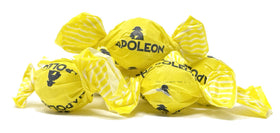 Napoleon Sour Lemon Balls ingredient label highlighting natural flavors.