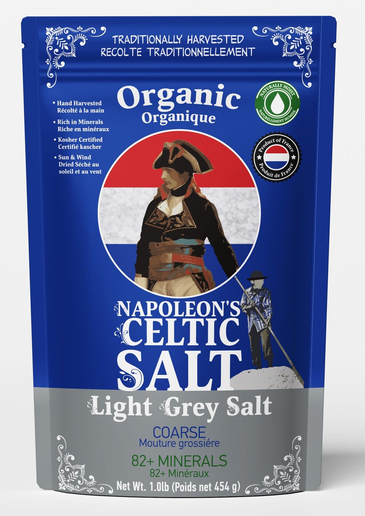 Napoleon's Celtic Salt coarse bag: natural minerals ready for daily seasoning