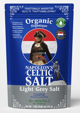Napoleon's Celtic Salt coarse bag: natural minerals ready for daily seasoning