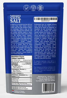 Napoleon's Celtic Salt moist flakes preserving minerals and flavor