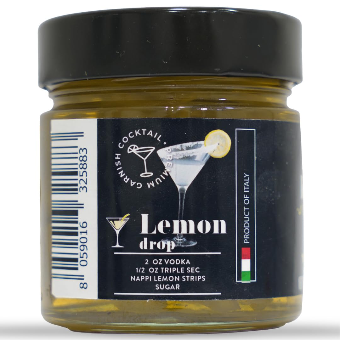 Nappi 1911 Lemon Twist bottle pour highlights glossy syrup-coated peels