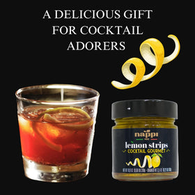 Nappi 1911 Lemon Twist mocktail idea with decorative peel