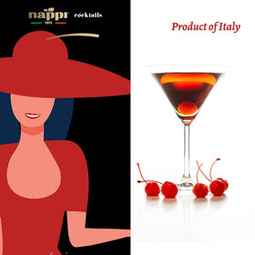 Nappi 1911 maraschino cherries garnish for stylish cocktails.