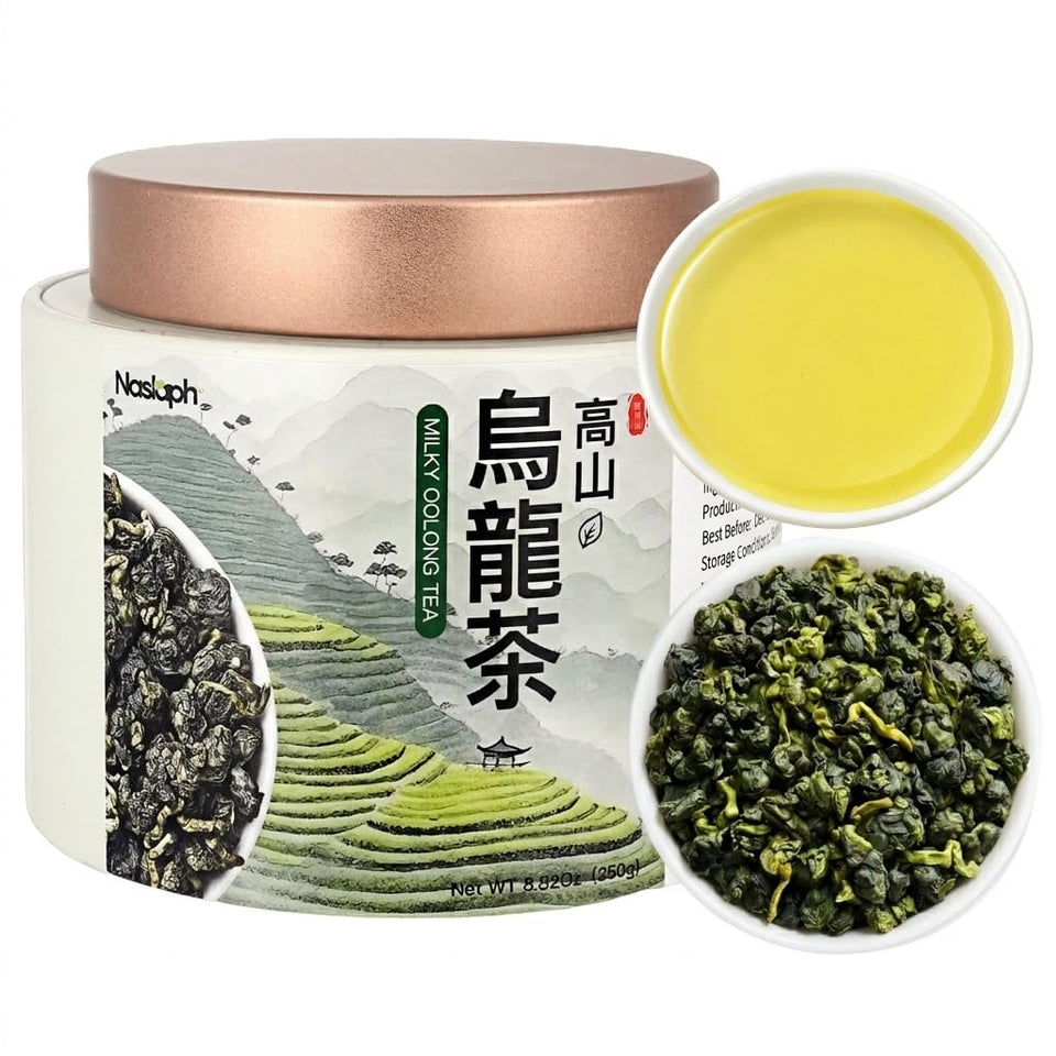 NASLAPH Alishan Oolong tea loose leaves for fragrant, high-altitude flavor.