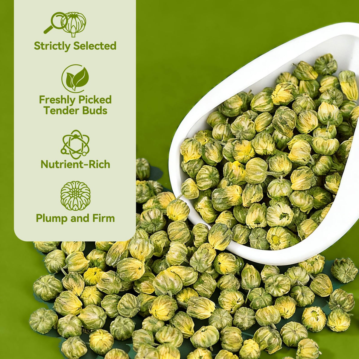 NASLAPH Chrysanthemum Tea cup reveals bright aroma and silky finish.