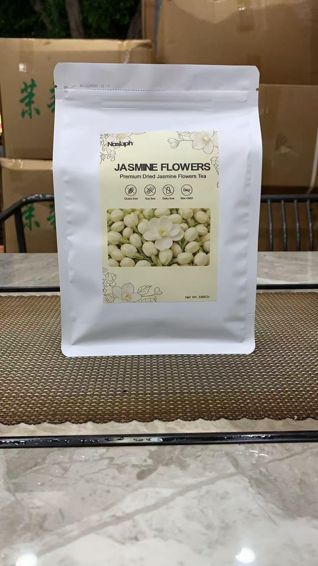 NASLAPH jasmine buds loose leaf ideal for fragrant tea blends.