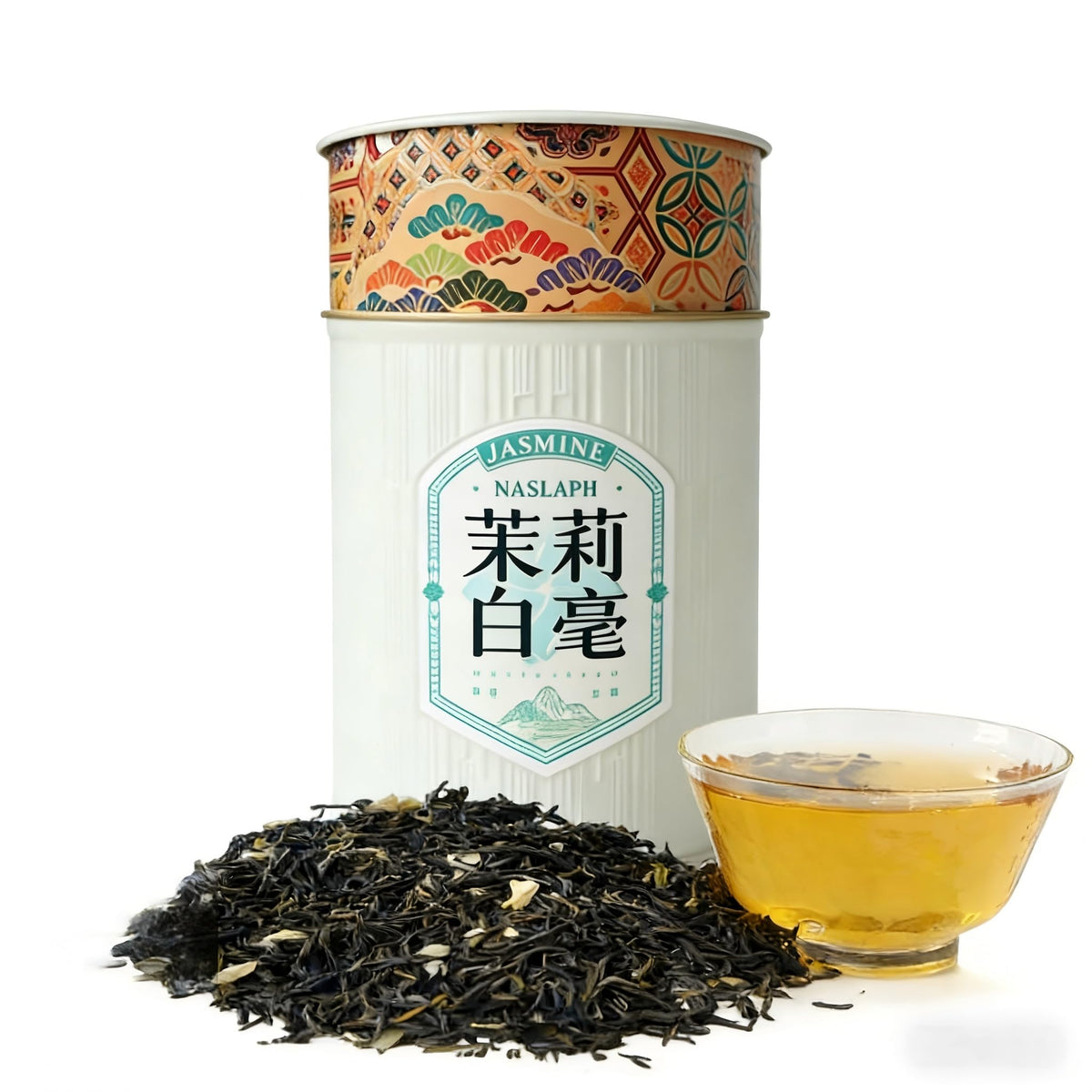 NASLAPH Jasmine Green Tea packaging highlights premium loose leaf quality for a refined daily ritual.