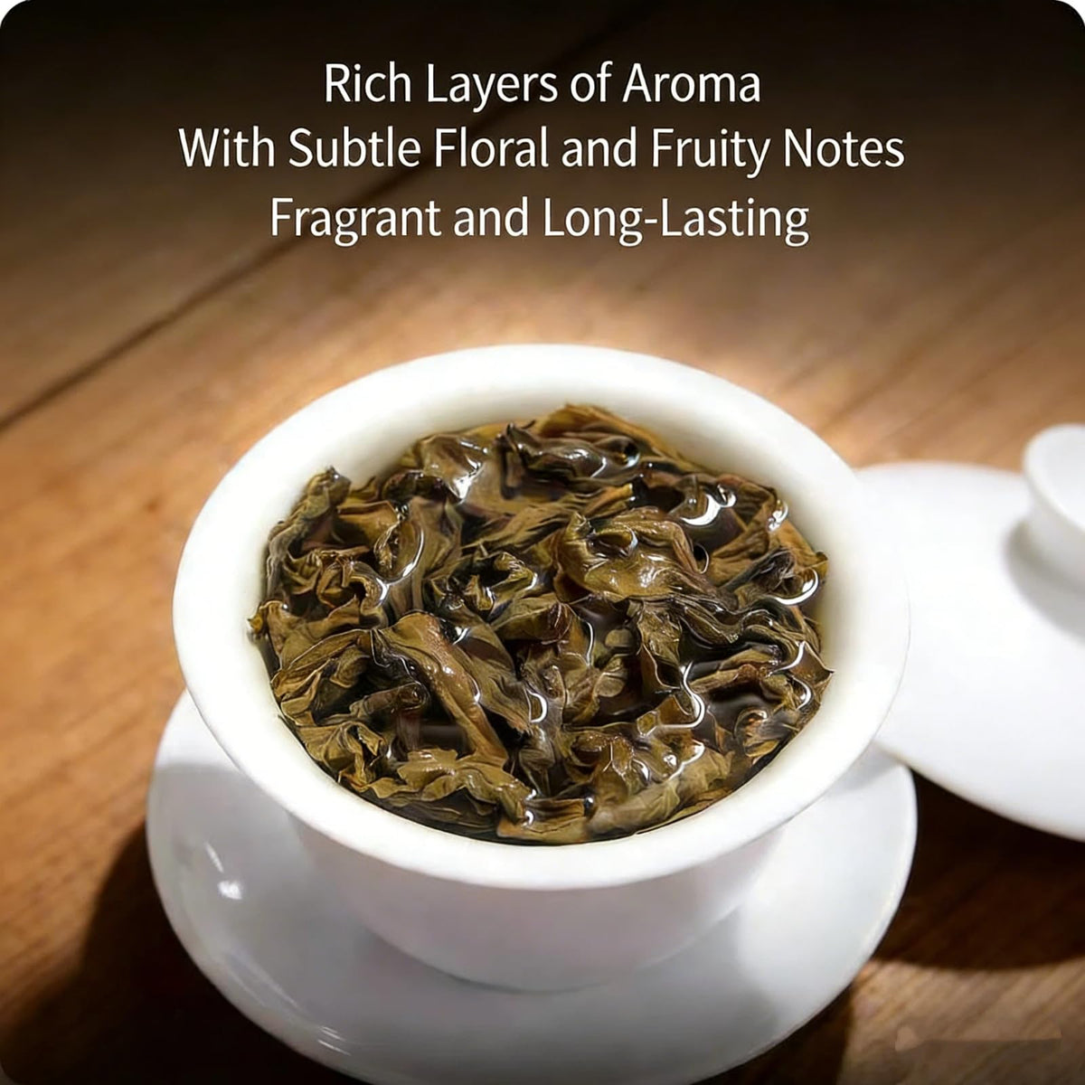 NASLAPH Roasted Oolong infusion in cup reveals smooth, mellow liquor.