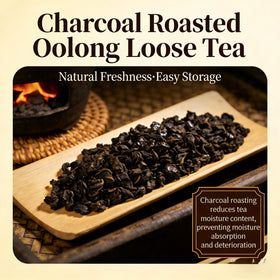 NASLAPH Roasted Oolong tea with persistent roasted fragrance in cup.