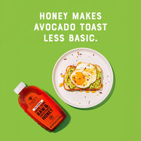 Nate's Honey granola yogurt pairing suggests versatile drizzle.
