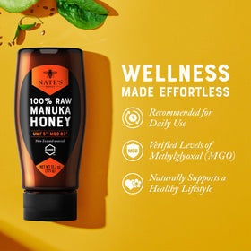 Nate's Manuka label UMF-certified indicating authenticity and potency