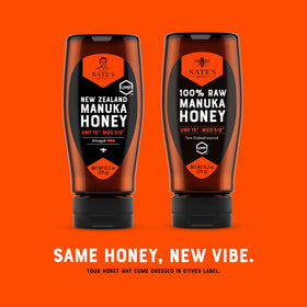 Nate's Manuka range highlights three strengths for tailored wellness.