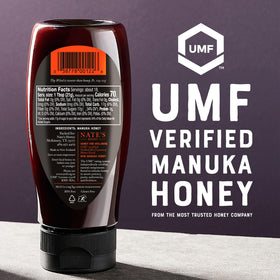 Nate's Honey Manuka yogurt drizzle adds flavor without extra sugar.