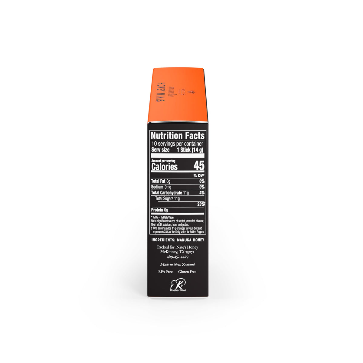 Nate's Manuka Honey Minis travel-friendly format ideal for workouts and commutes.