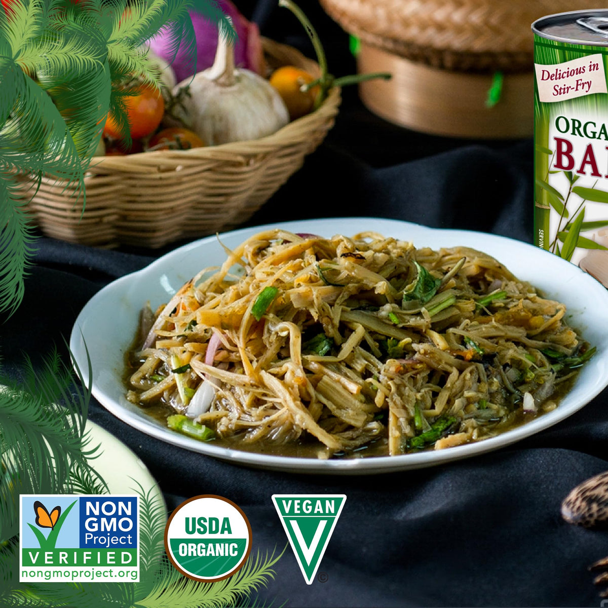 Native Forest bamboo shoots ideal for quick stir-fries and sauces.