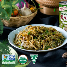 Native Forest bamboo shoots ideal for quick stir-fries and sauces.