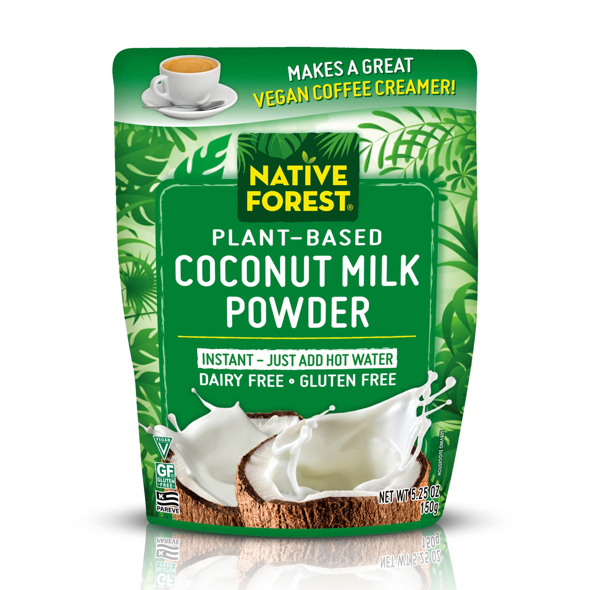 Native Forest Coconut Milk Powder pack of six for travel, dairy-free creamer.