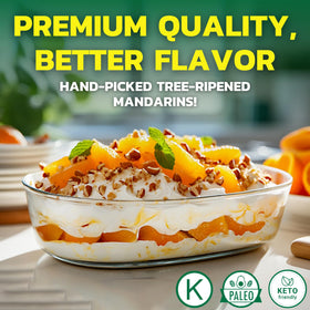Native Forest mandarin oranges vegan-friendly option for plant-based meals.