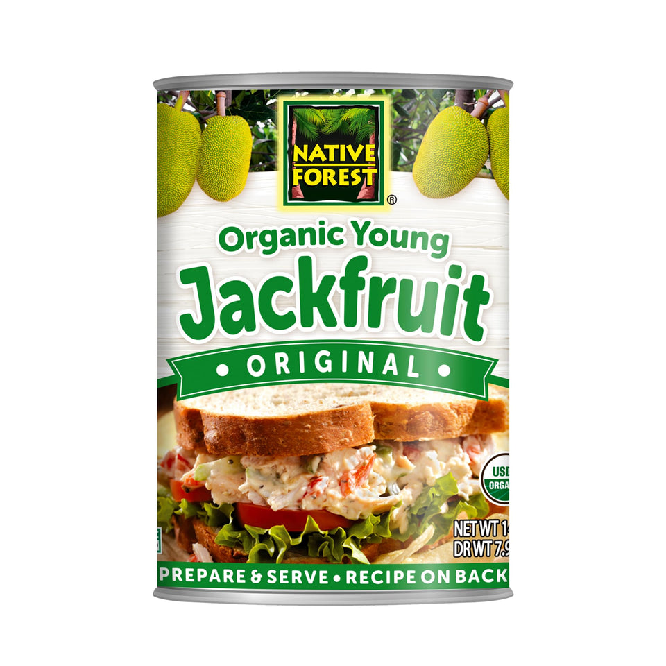 Native Forest Organic Jackfruit pack on shelf, pantry staple