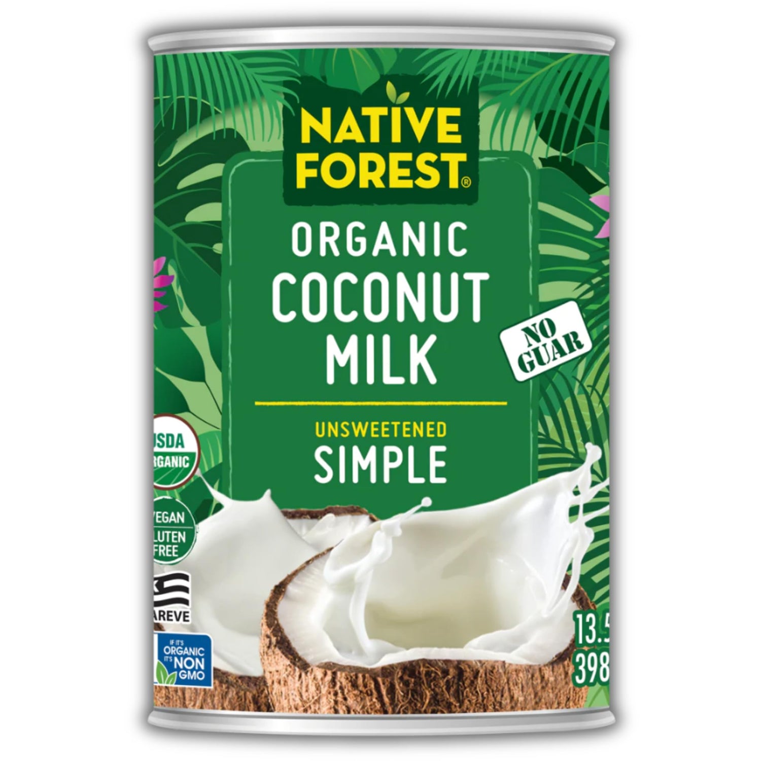 Native Forest Organic Unsweetened Coconut Milk can for dairy-free cooking and desserts.