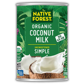 Native Forest Organic Unsweetened Coconut Milk can for dairy-free cooking and desserts.