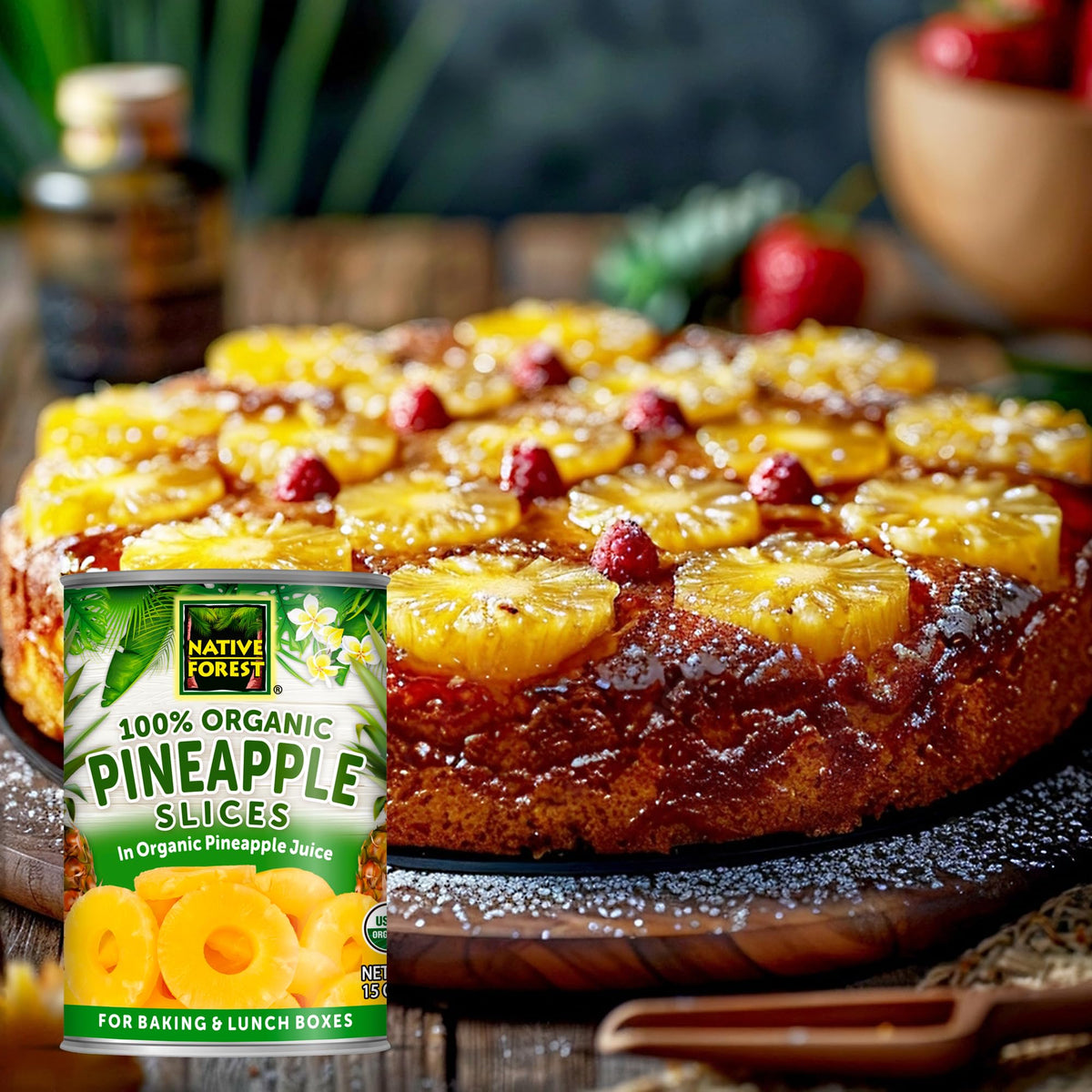 Native Forest pineapple slices for easy meal prep and snacking.