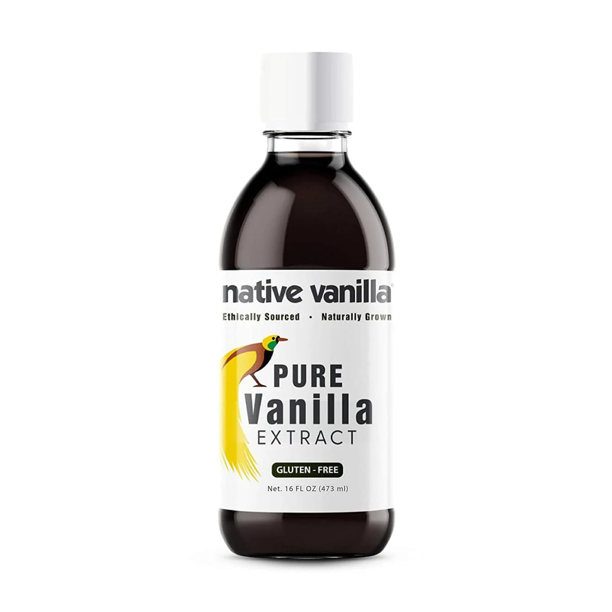 Native Vanilla 16oz bottle of pure vanilla extract for authentic baking flavor.