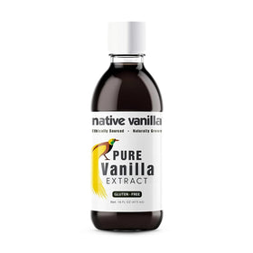 Native Vanilla 16oz bottle of pure vanilla extract for authentic baking flavor.