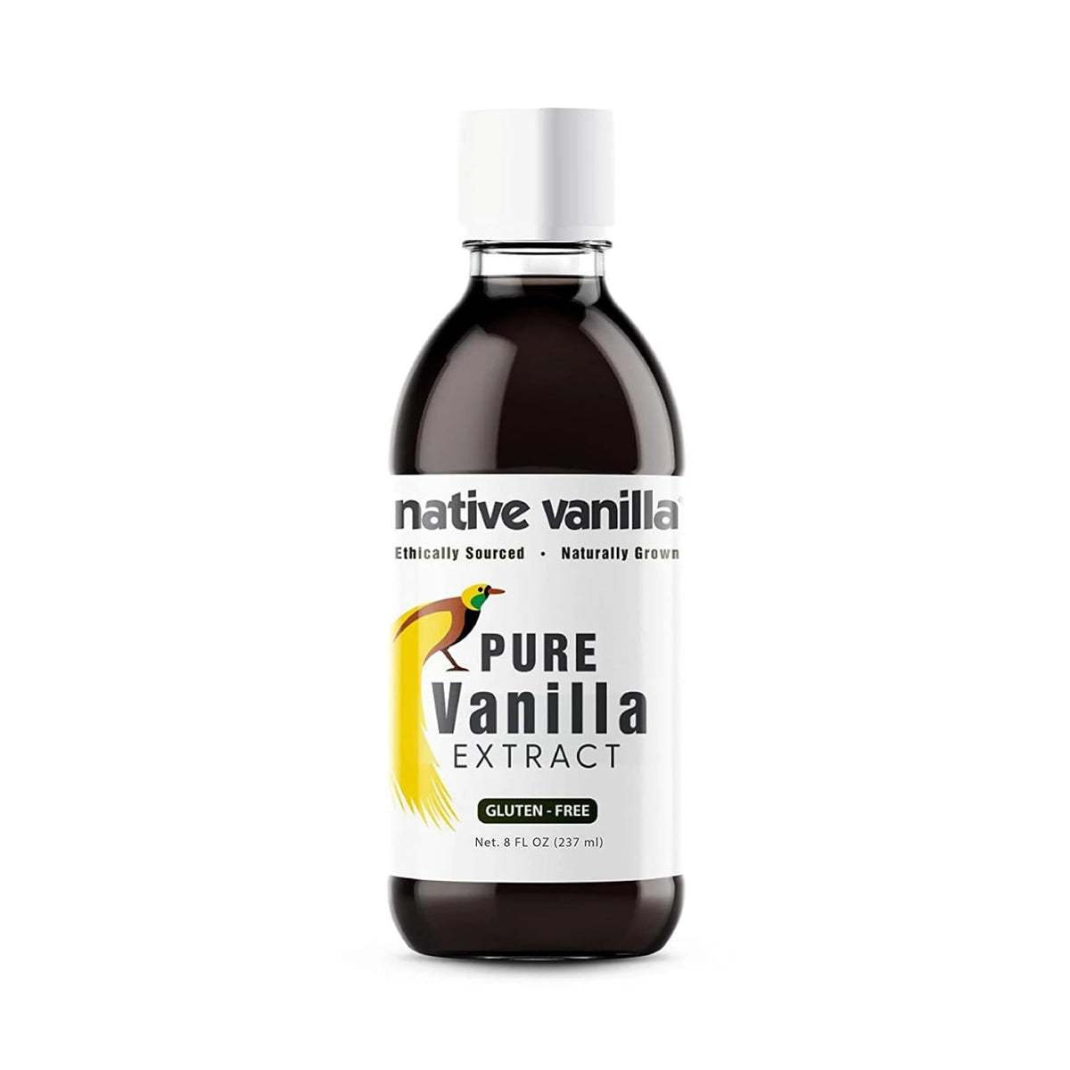 Native Vanilla 8 oz bottle front for rich cooking flavor.