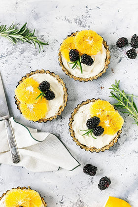 Native Vanilla blackberry extract used in glaze for glossy fruit desserts.
