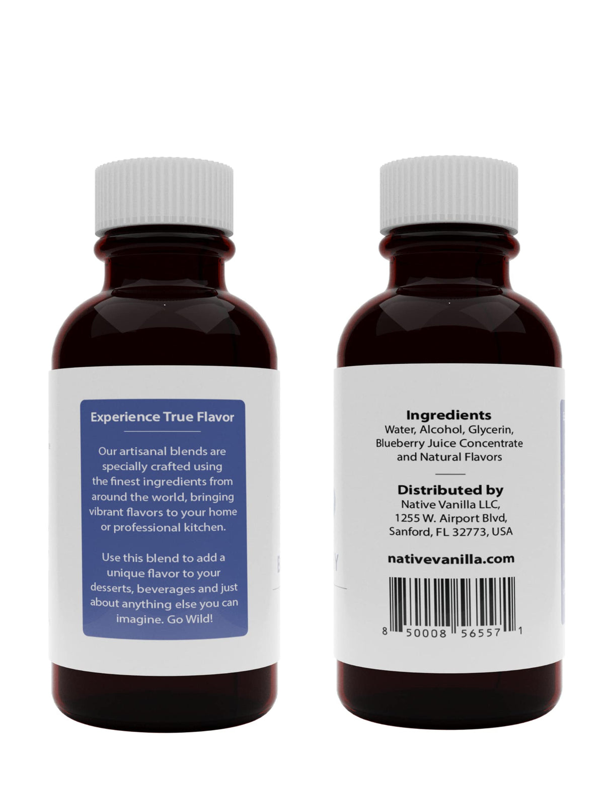 Native Vanilla Blueberry Extract glaze adds a glossy finish to desserts.