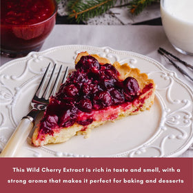 Native Vanilla Cherry Extract color close-up highlights the rich amber hue.