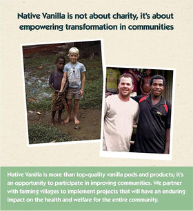 Native Vanilla bottle in kitchen, perfect for everyday desserts