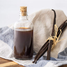 Native Vanilla storage-friendly 16oz bottle keeps flavor ready in a cabinet.