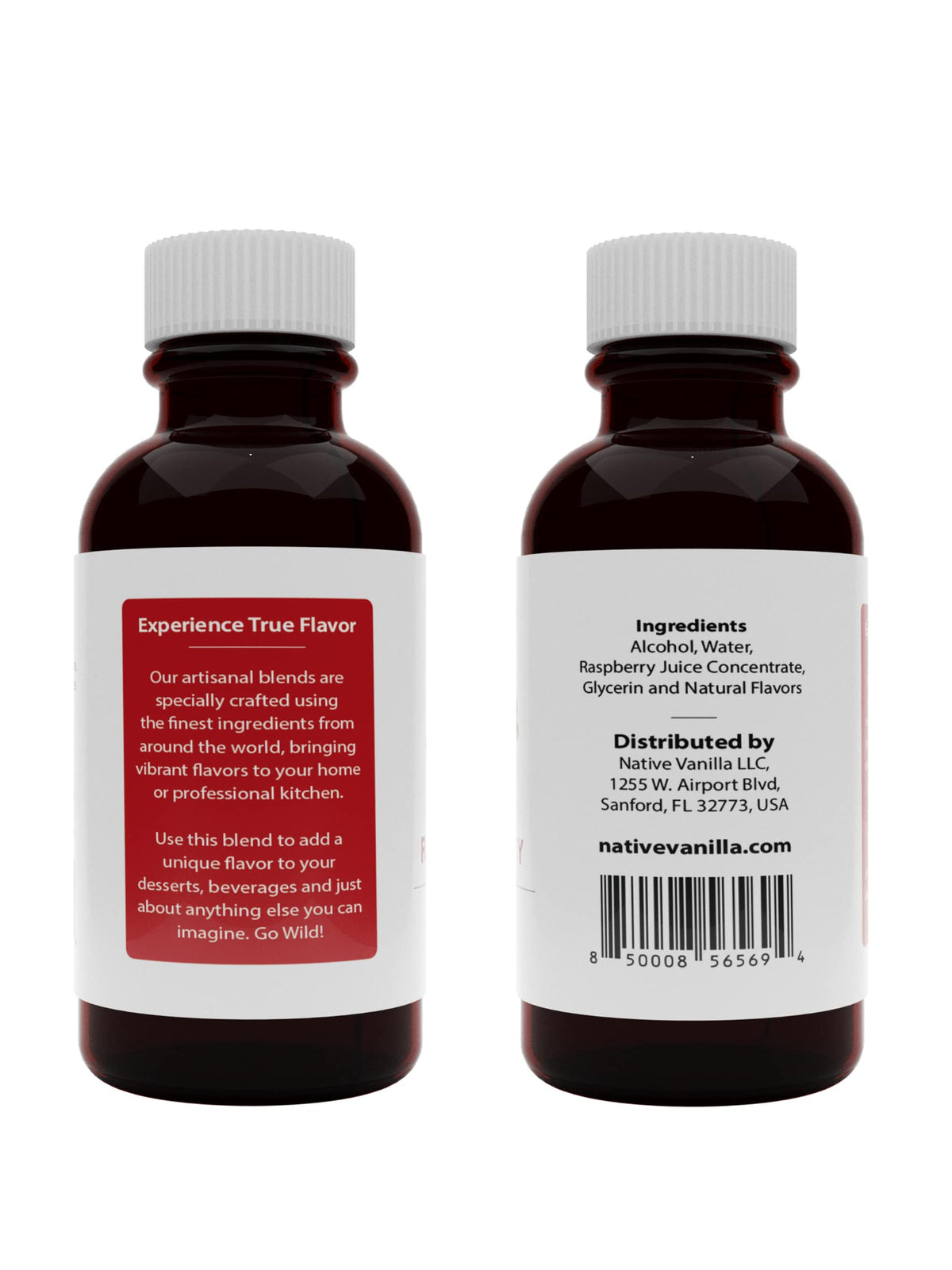 Native Vanilla Raspberry Extract pour demonstrates quick flavor boost in baking