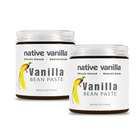 Native Vanilla vanilla bean paste bottle shows rich specks for bakery-quality flavor