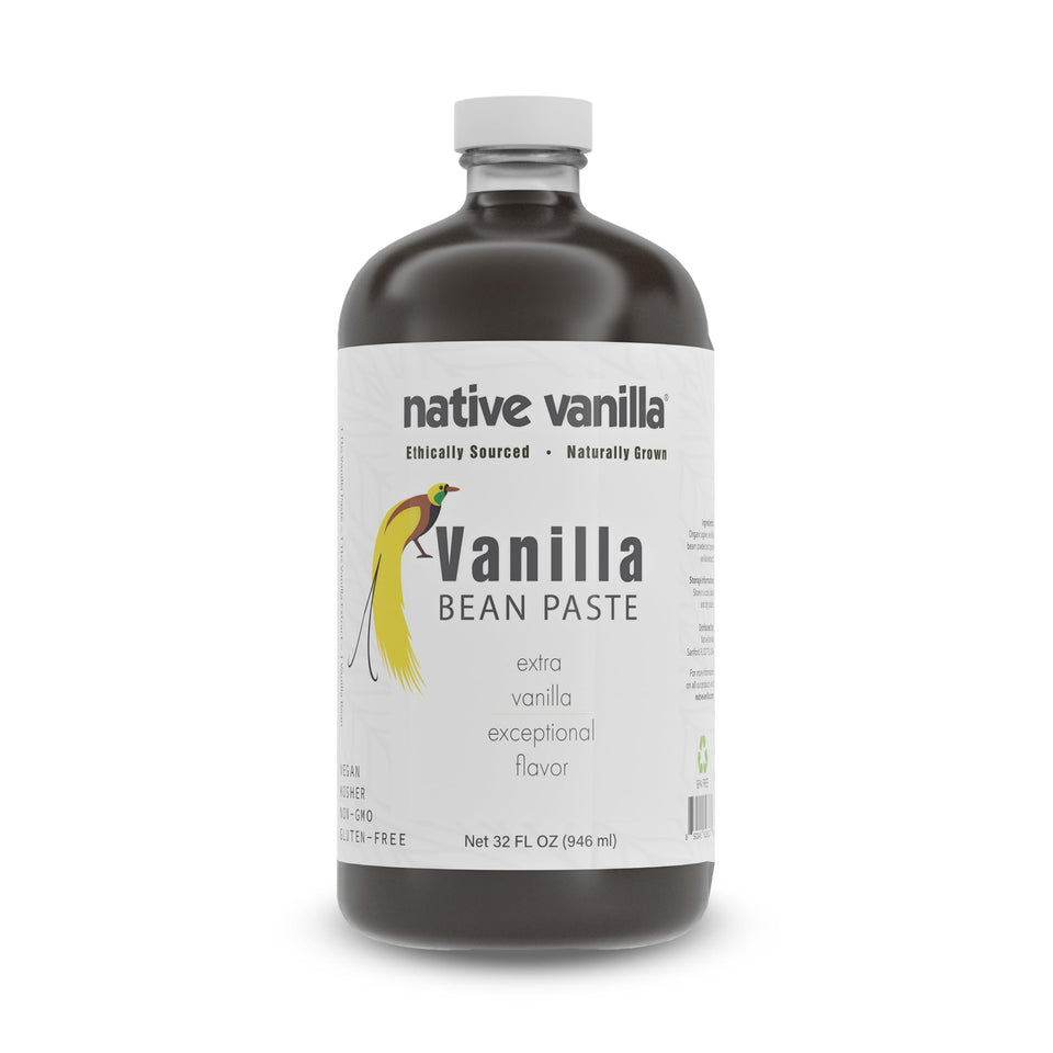 Native Vanilla vanilla bean paste jar with visible specks for rich desserts