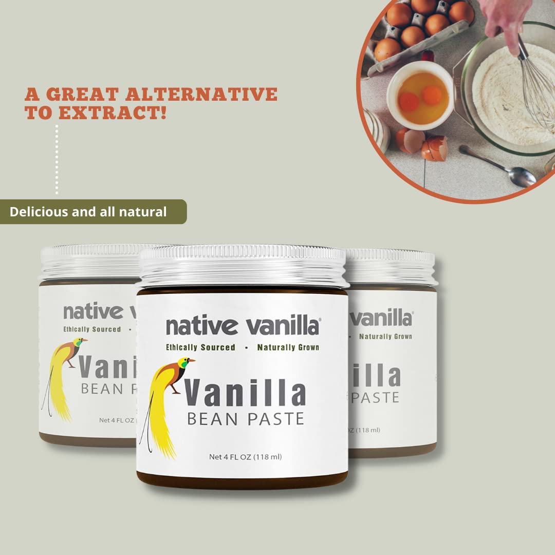 Native Vanilla packaging highlights sustainable sourcing and vegan kosher ingredients
