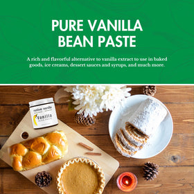 Native Vanilla paste poured to highlight deep flavor for baking