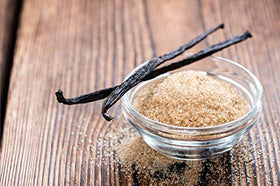 Native Vanilla sugar in oatmeal for a cozy breakfast