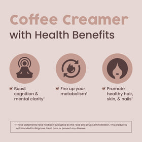 NativePath Keto Coffee Creamer Mocha ingredient closeup highlights grass-fed collagen and MCTs.