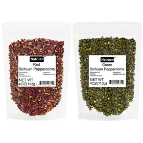 Natruen Szechuan red peppercorns in a jar for bold, stir-fry friendly flavor