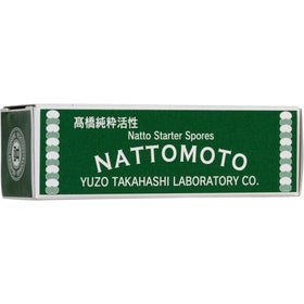 Nattomoto natto starter spores in a 3g bottle for reliable large-batch fermentation.