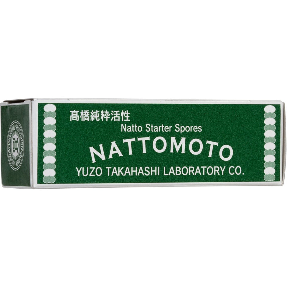 Nattomoto natto starter spores in a 3g bottle for reliable large-batch fermentation.