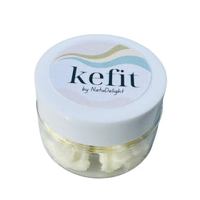 NatuDelight Kefit creamy kefir in glass ready to enjoy.