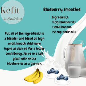 NatuDelight Kefit finished kefir showing pleasing aroma and texture.