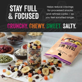 Natural Cravings banana chips providing crunchy sweetness for on-the-go trail snacking