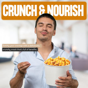 Natural Cravings corn-nuts on salad topping adds extra crunch and flavor.