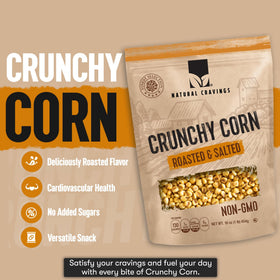 Natural Cravings Toastad Corn Nuts Crunchy-Snack, ideal for on-the-go munching